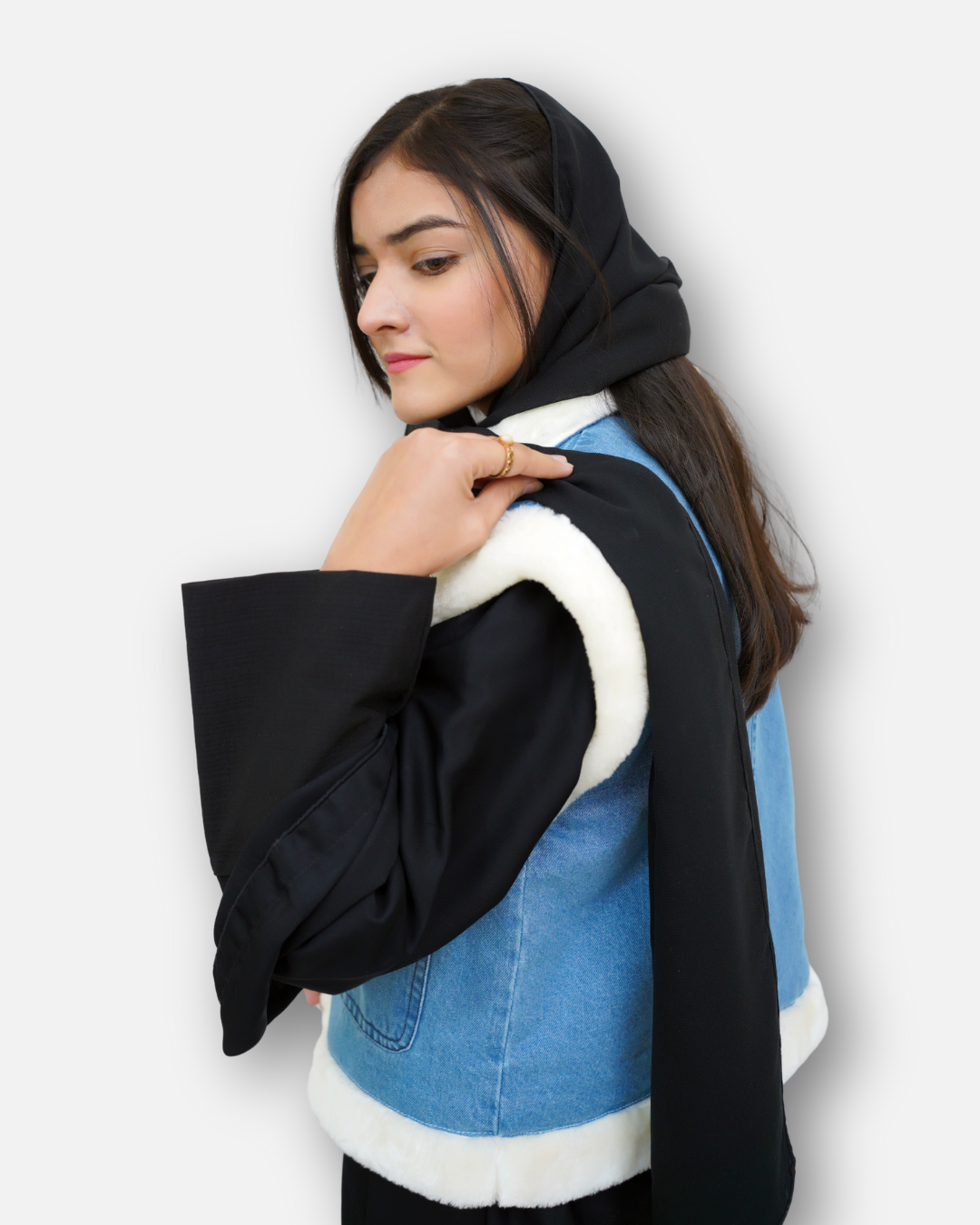 FurSoft Winter Denim Vest