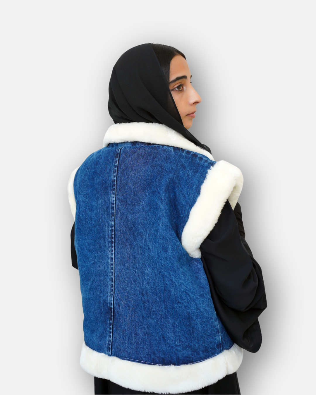 SoftFur Denim Winter Jacket