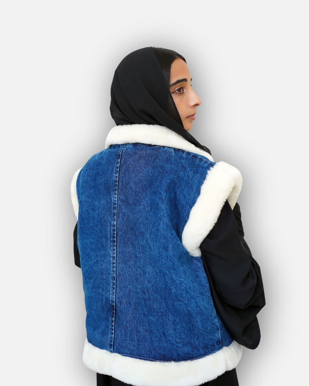 Soft Fur Denim Winter Jacket