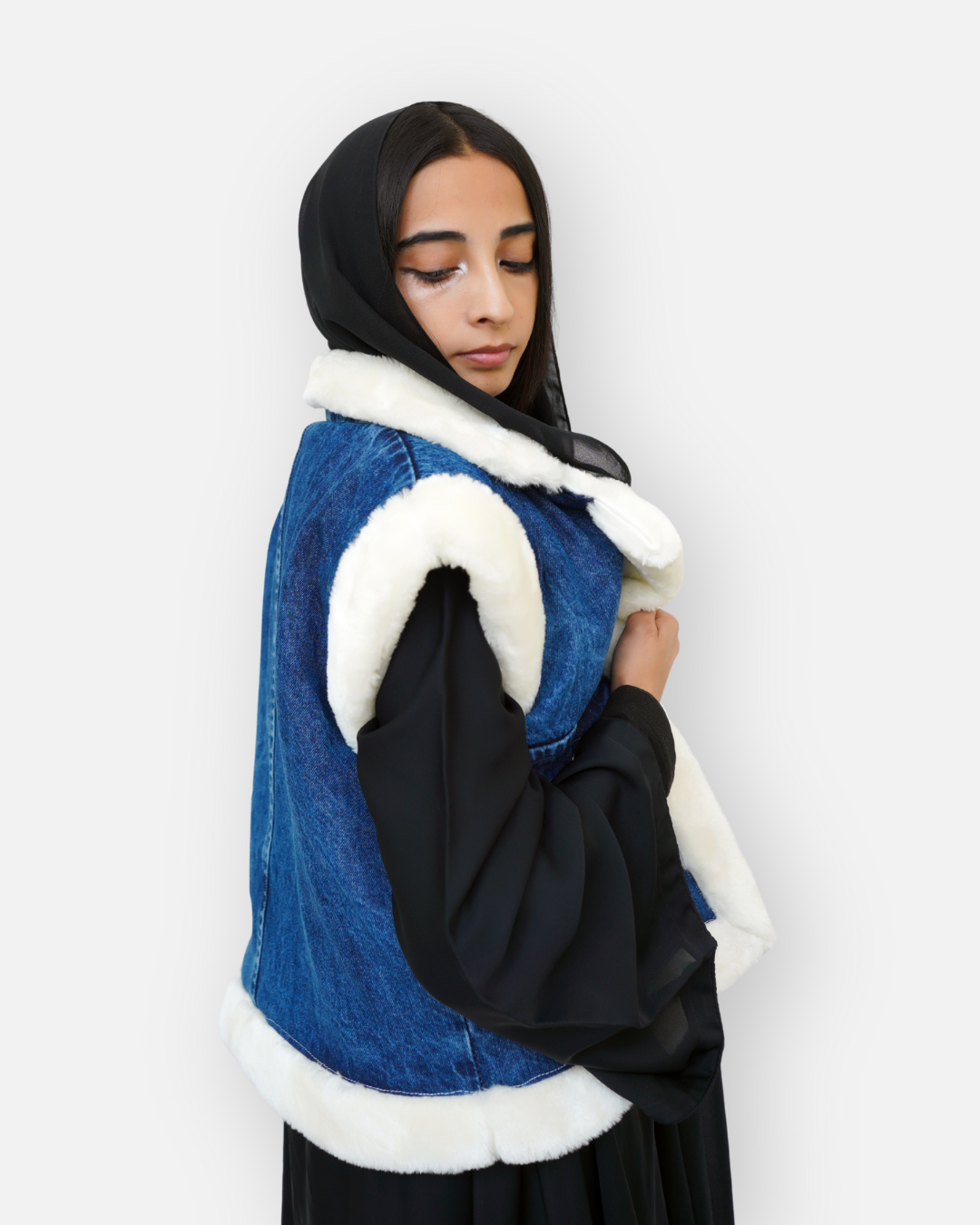 Soft Fur Denim Winter Jacket