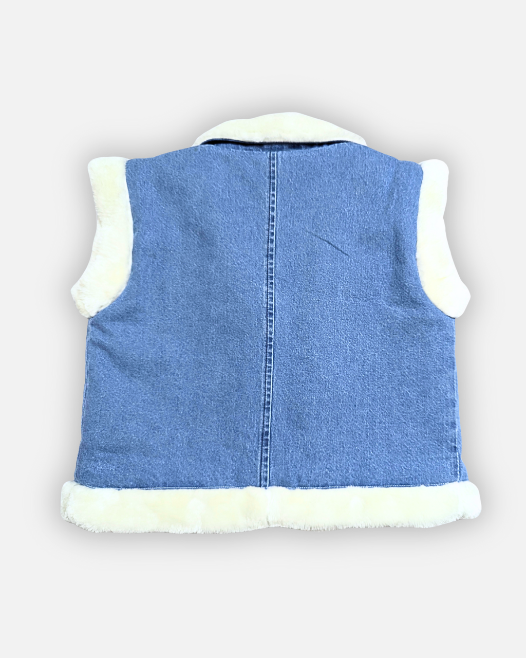 Soft Fur Winter Denim Vest