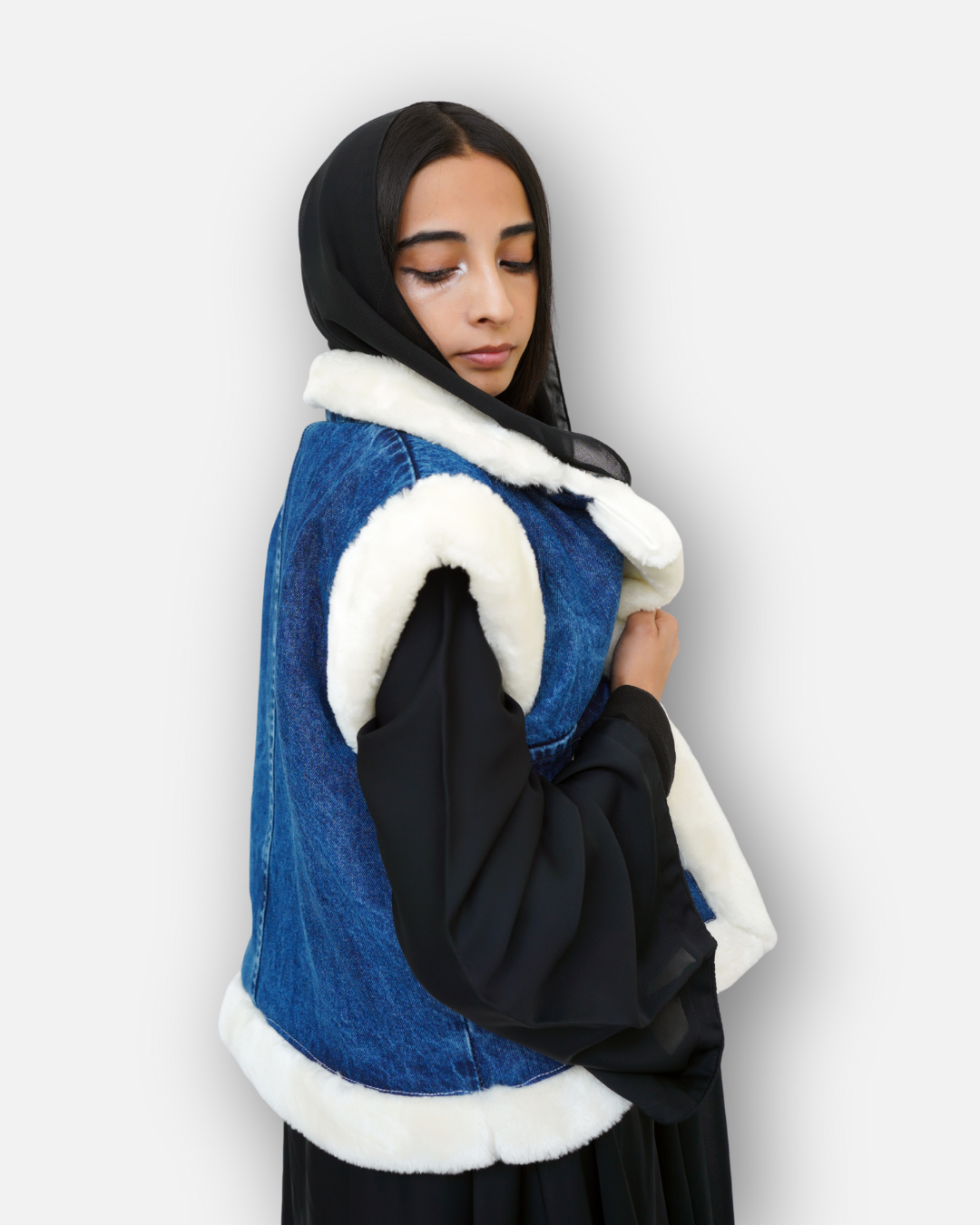 SoftFur Denim Winter Jacket