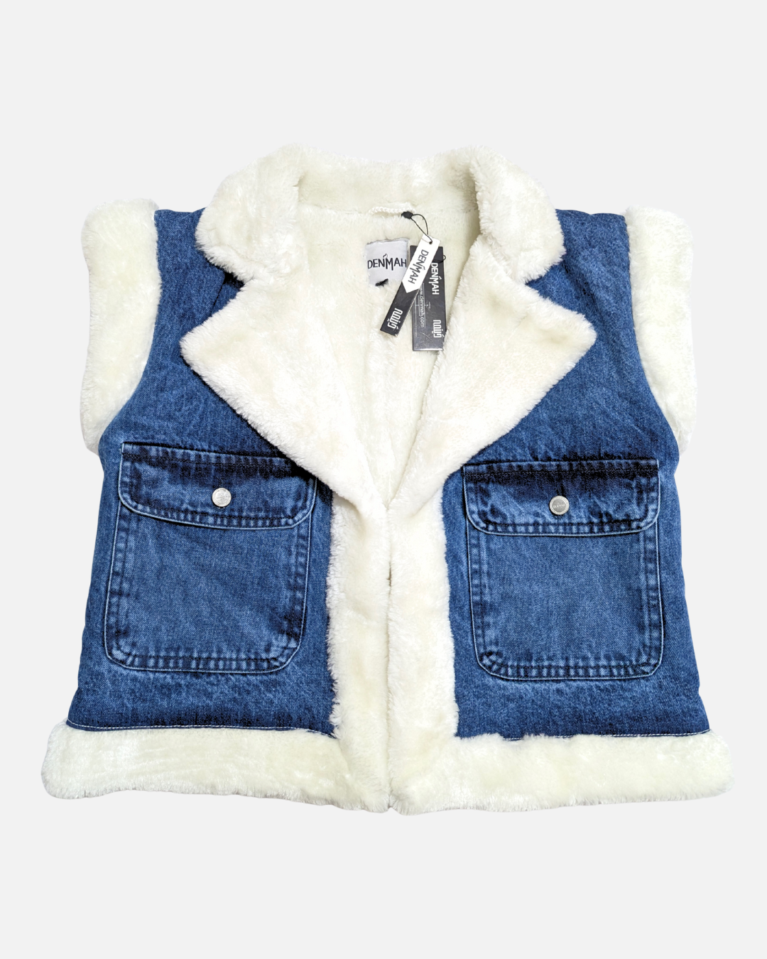 Soft Fur Denim Winter Jacket
