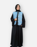 Women's Light Blue Denim Sleeveless Jacket