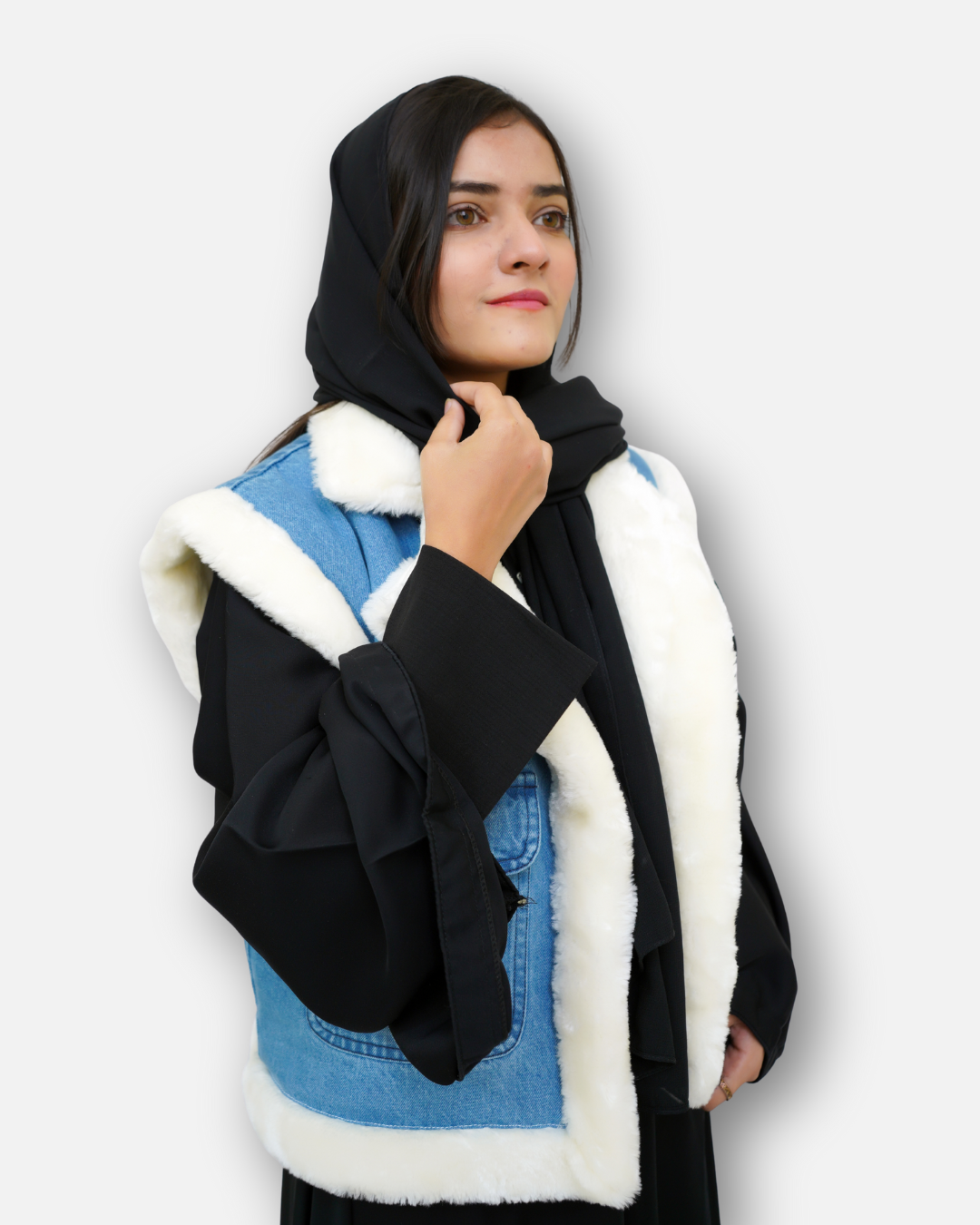 FurSoft Winter Denim Vest